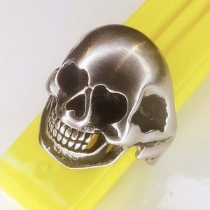 Silver Steel - Skull Shaped ring - 9US